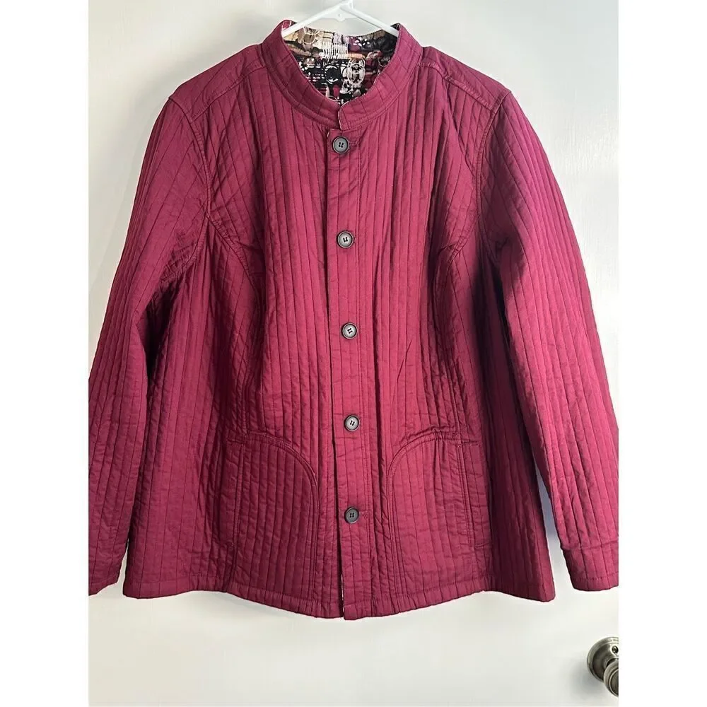 CJ Banks sz 1X reversible quilted jacket